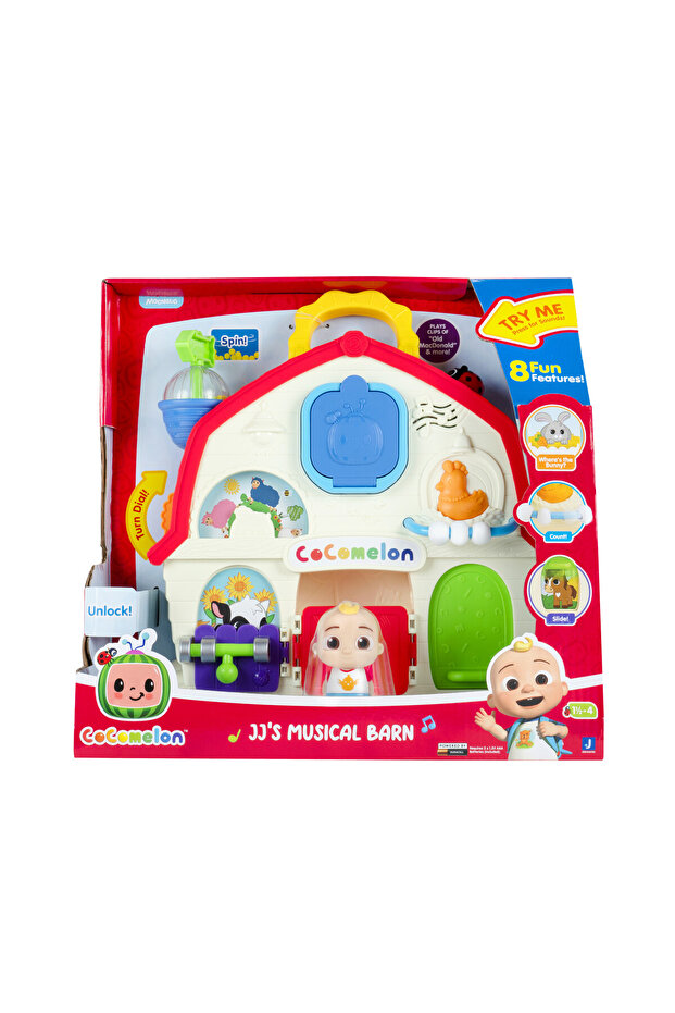 JJ Musical Barn with 2.5-Inches JJ Figure, Battery Operated | Interactive Toy for Toddlers