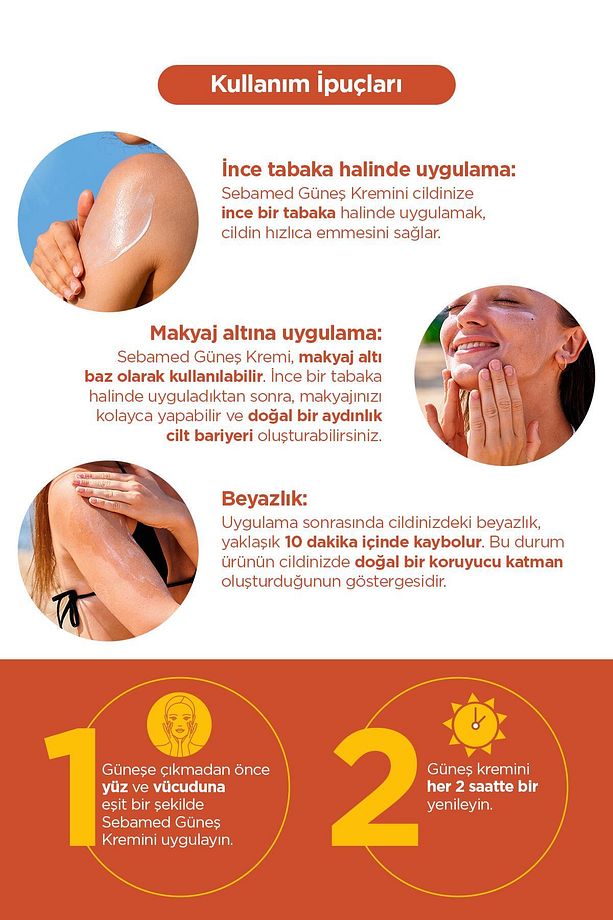 Sun Care SPF 50+Üçlü Yüksek Koruma Güneş Kremi 50ml x 2 Adet - Plaj Çantası Hediyeli Set - 7