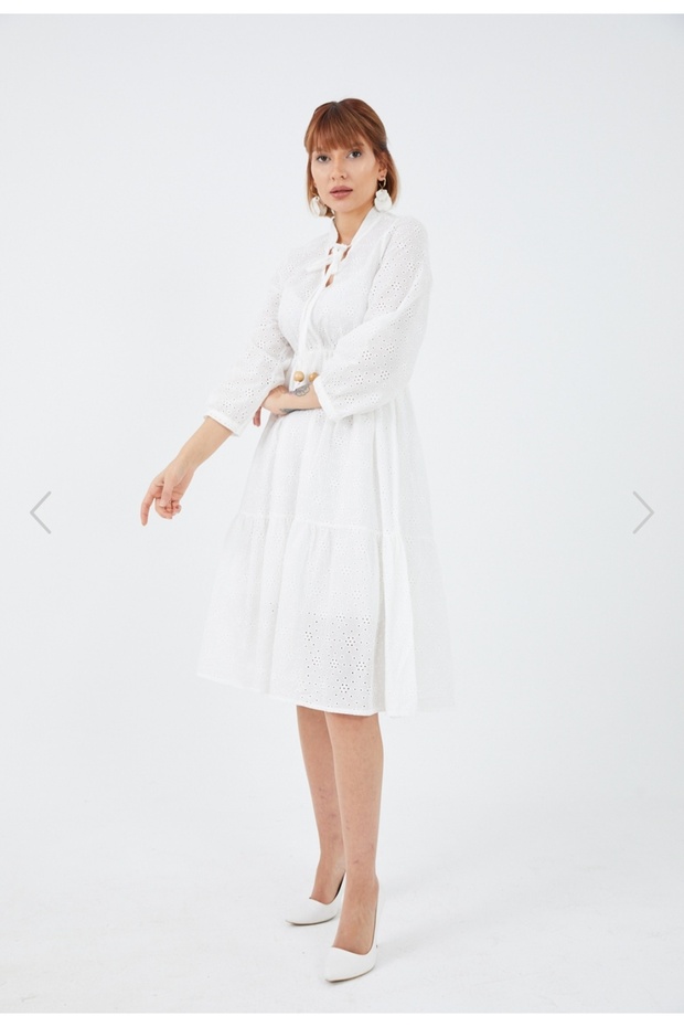 Güpürlü Elbise - 4