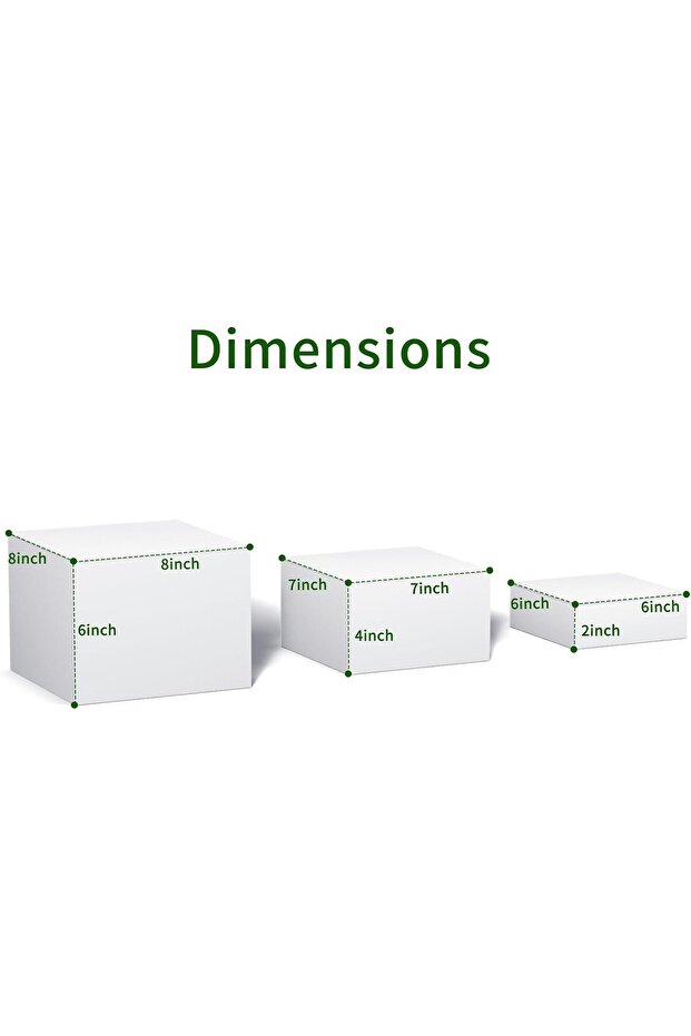 Acrylic Cube Display Risers with Hollow Bottoms (6''x7''x8'') - 2