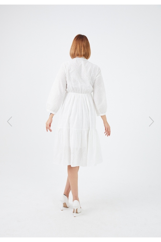 Güpürlü Elbise - 6