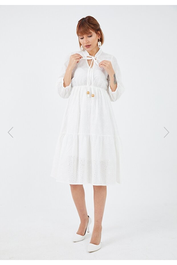 Güpürlü Elbise - 3