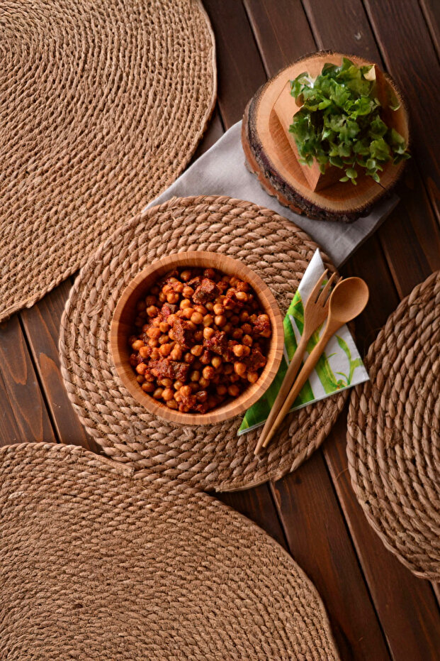 ألوس خدمة خوص مستديرة 30 سم - 1