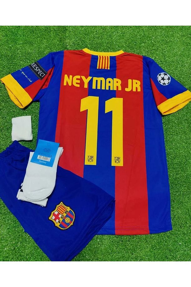 Barcelona 2011 Şampiyonlar Ligi Finali Neymar Jr Çocuk Forması 4'lü Set - 1