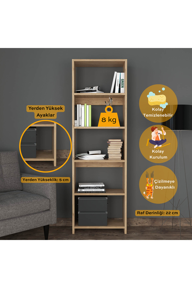 Robin Tek Kitaplık Geniş - 2