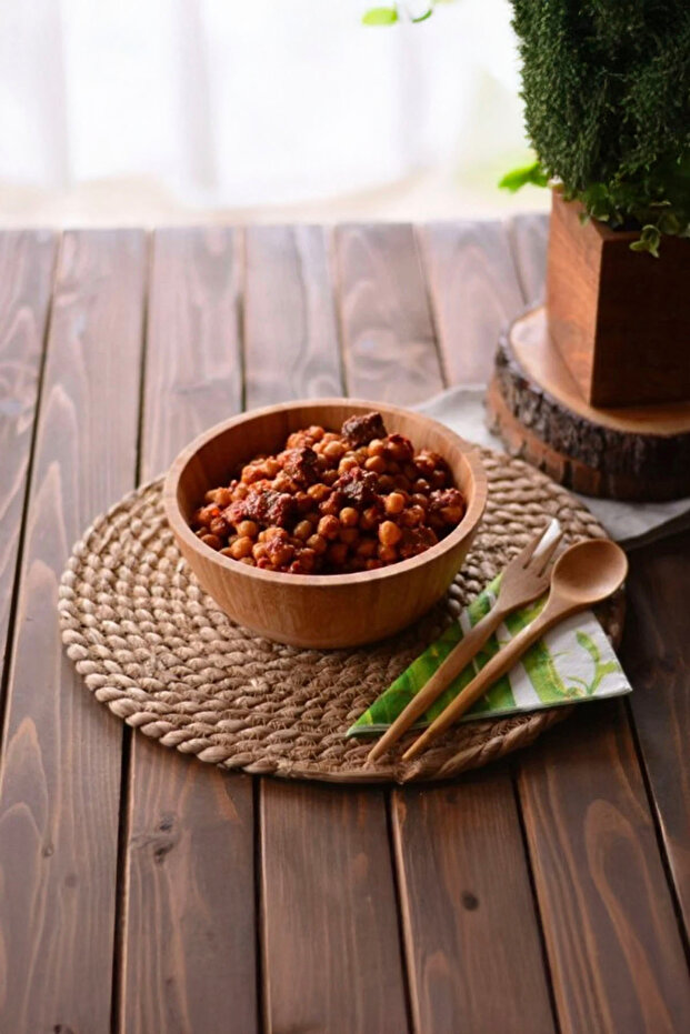 ألوس خدمة خوص مستديرة 30 سم - 2