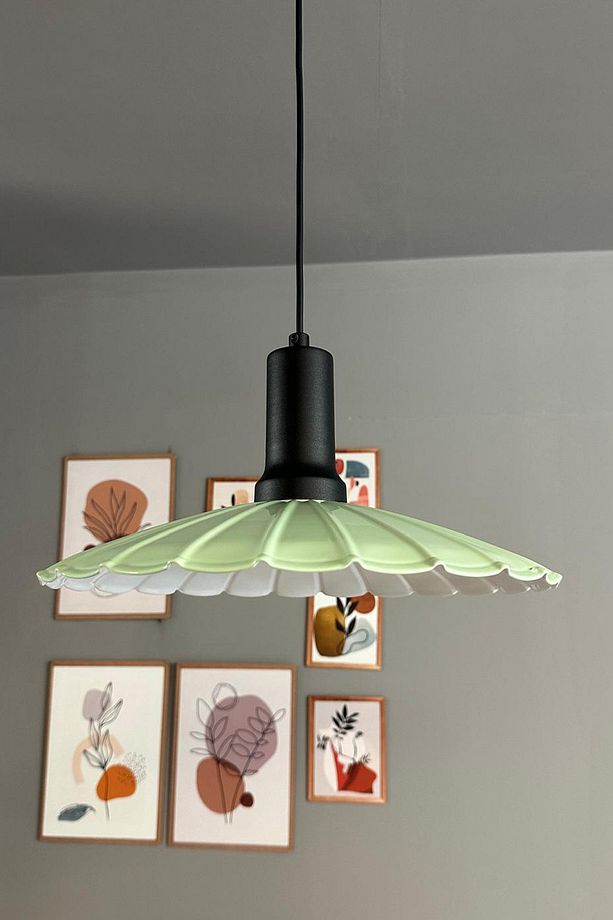 Risso Mint Metal Büyük Avize Siyah Fener Başlık Tekli Rustik Cafe Mutfak Modern Sarkıt Aydınlatma - 2