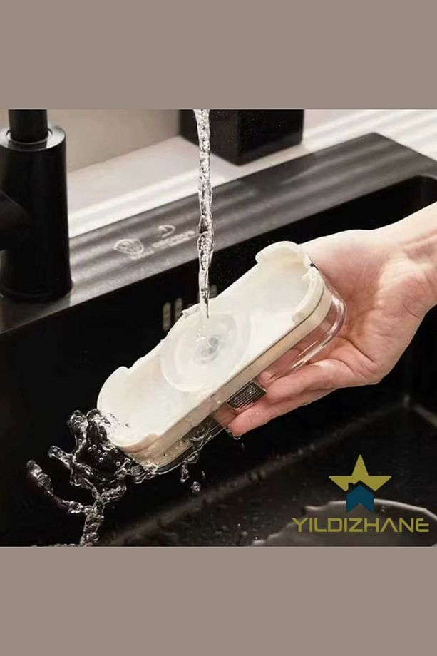Fileli Pratik Lavabo Süzgeci Vakumlu Beyaz Lavabo Süzgeci 50 Adet File Hediyeli - 7