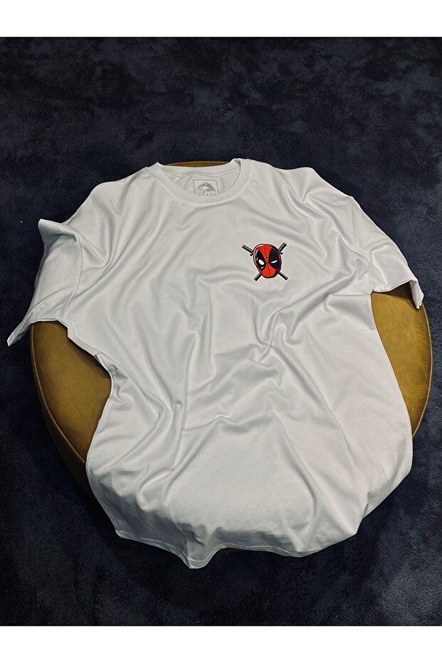 Marvel Deadpool %100 Pamuklu Relax Kalıp Tshirt - 2