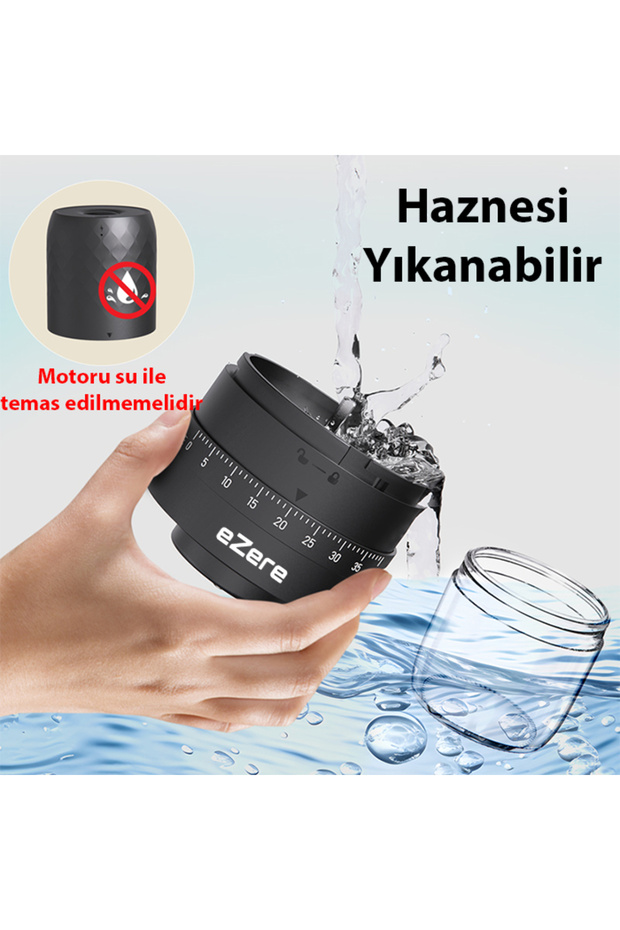 Elektrikli Kahve Öğütme Makinesi SIYAH - 9
