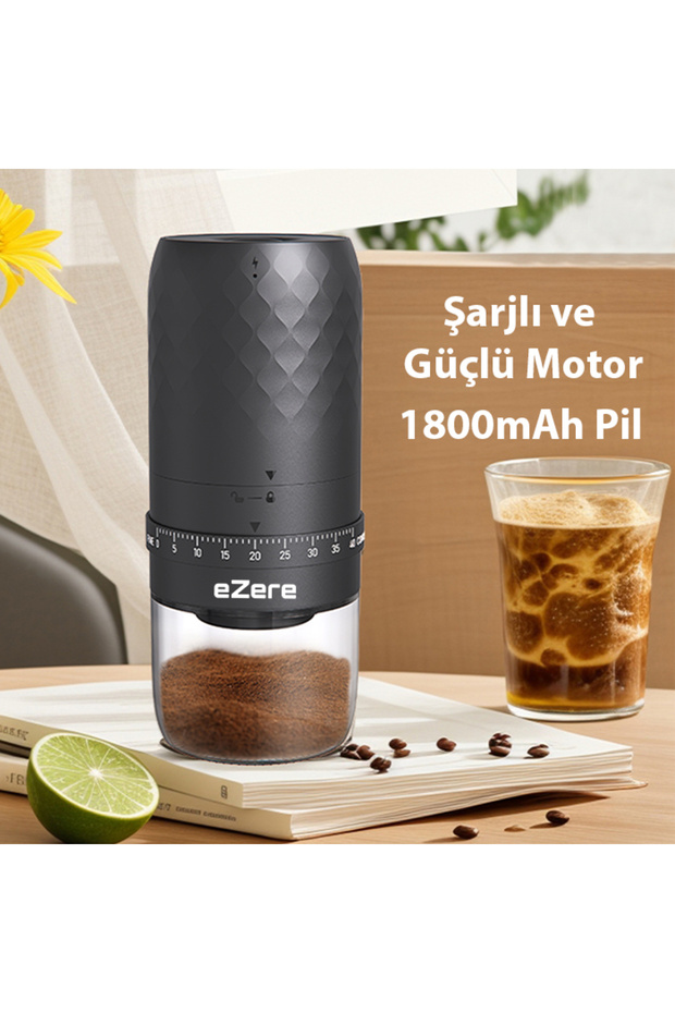 Elektrikli Kahve Öğütme Makinesi SIYAH - 5