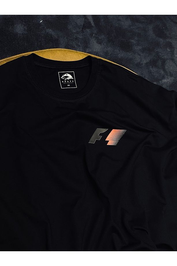 F1 Retro Formula 1 %100 Pamuklu Rahat Kalıp Tshirt - 2