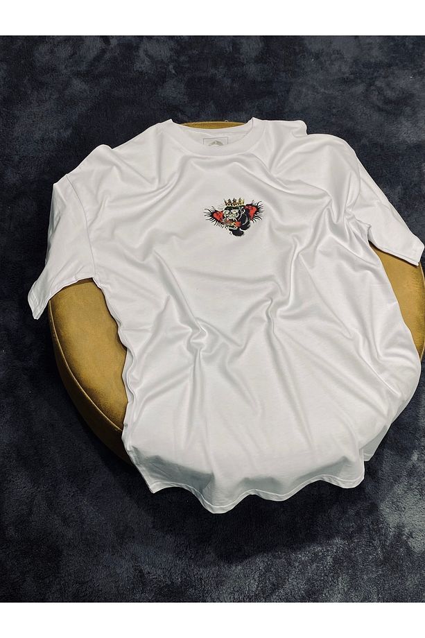 Ufc Conor Mcgregor %100 Pamuklu Relax Kalıp Bisiklet Yaka Beyaz Tshirt - 3