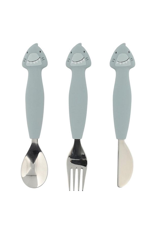 Silikon Çatal Kaşık ve Bıçak Seti Mr.Shark - 2