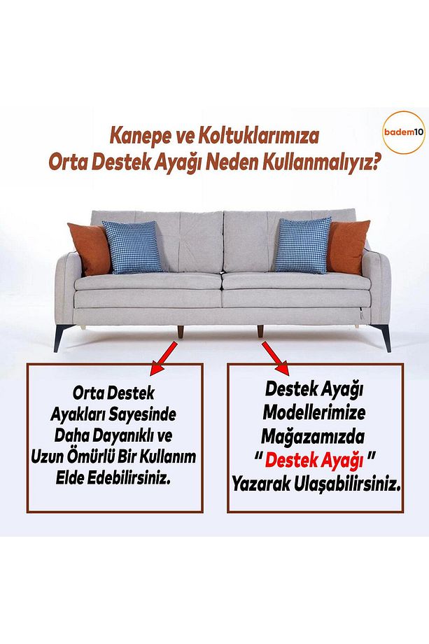 Kale Lüks Mobilya Kanepe Koltuk Tv Ünitesi Ayağı 12 Cm Siyah Plastik Yükseltici Ayak Ayakları - 3