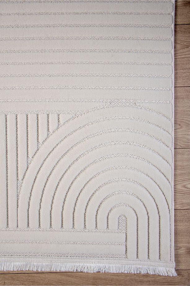 Beyaz Ekru Sisal Salon Oturma Çocuk Odası Dokuma Makine Halısı Mutfak Hasır Yolluk Bukle Loop - 3