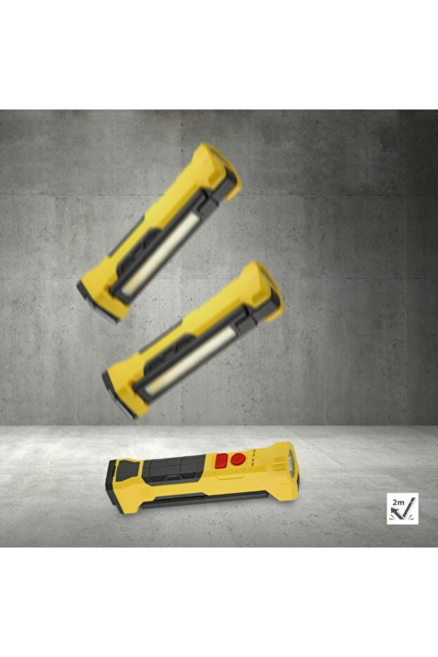 Swivel Light- Cob Work Light Rotates 180° Vertically And 360° Horizontally With Power Bank - - 7