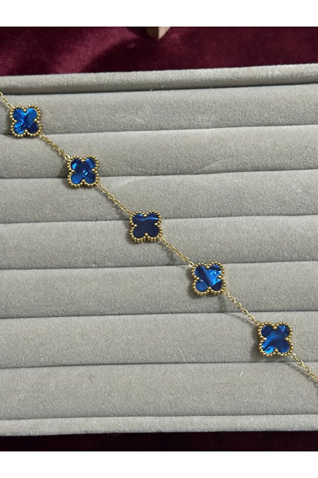 Gold Sedefli Mavi Bileklik - 2