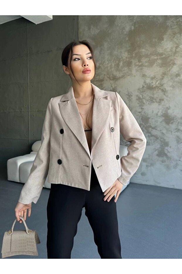 سترة مزدوجة الصدر - 2