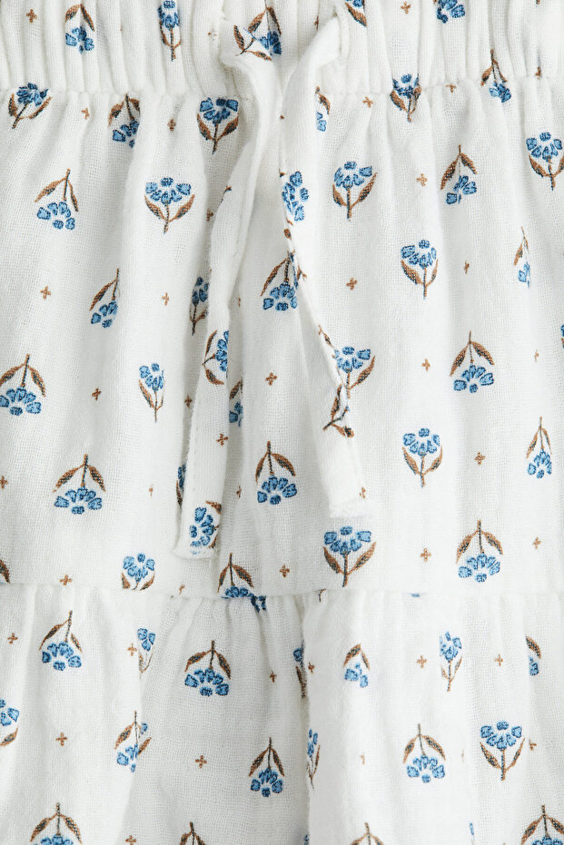 Baskılı Muslin Etek - 2