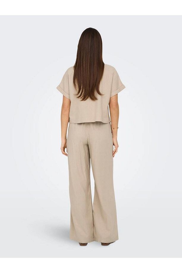ONLY ONLCARO S/S LINEN BL BOXY SHIRT CC PNT 15338744 - 2