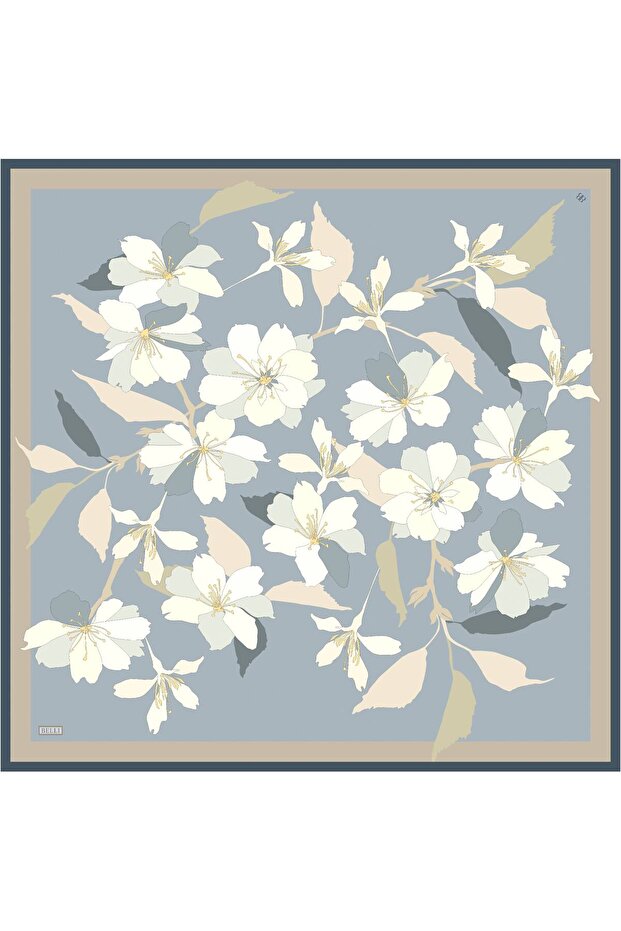 BELLİ SAF İPEK EŞARP 4100D (TWİLL)-55 - 4