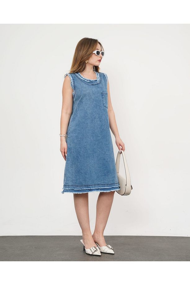 Elbise tunik sıfırkol - 4