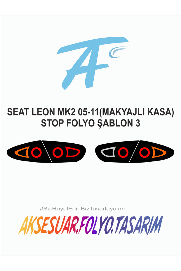 Seat Leon Mk2 **Restyled** 2005-2011 Stop Foil