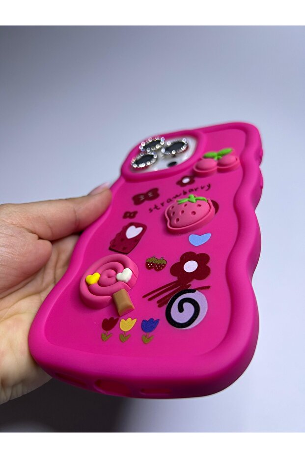 حافظة سيليكون كاندي متوافقة مع هاتف ابل ايفون 16 برو ماكس - 7