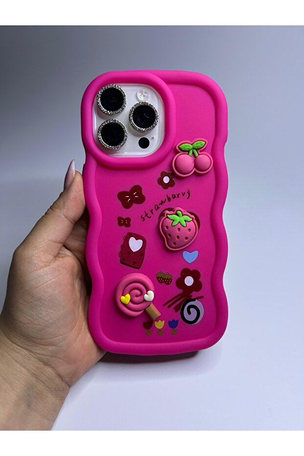 حافظة سيليكون كاندي متوافقة مع هاتف ابل ايفون 16 برو ماكس - 8