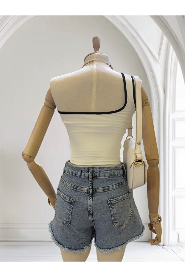 Tek Omuzlu Basic Kadın Atlet - 4