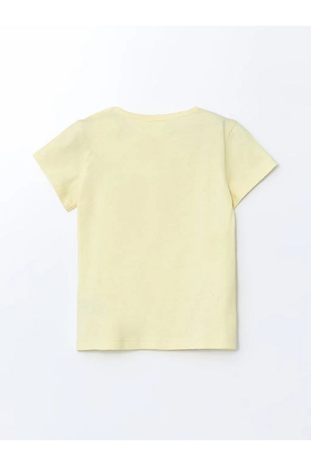 LCW baby Sari Tweety Baskılı Kız Bebek Şortlu Pijama Takım - 4