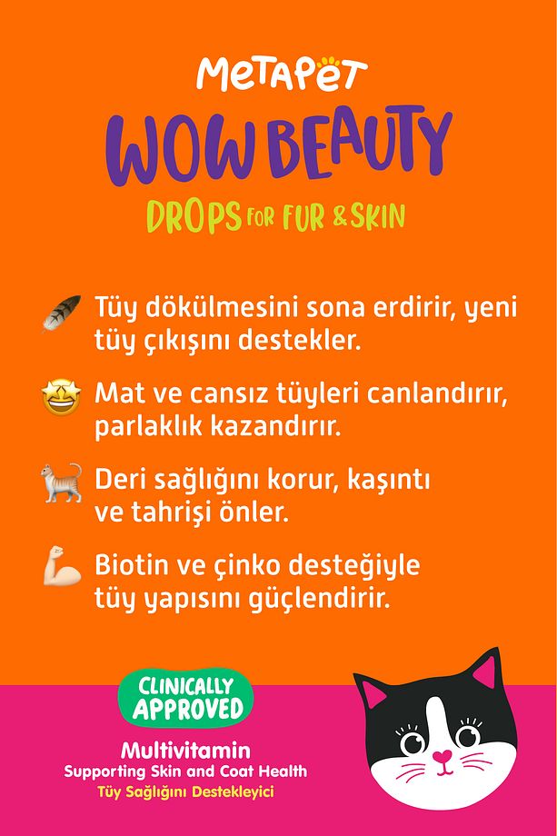 Kediler Için Tüyü Dökülmesini Engelleyici Set, Kuru Şampuan Ve Sağlığı Vitamini, Döküm Önleyici - 5