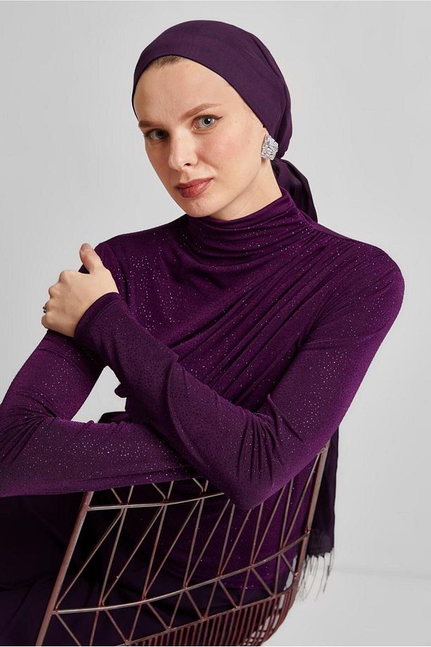 DRAPE DETAYLI BLUZ 45680 - 3