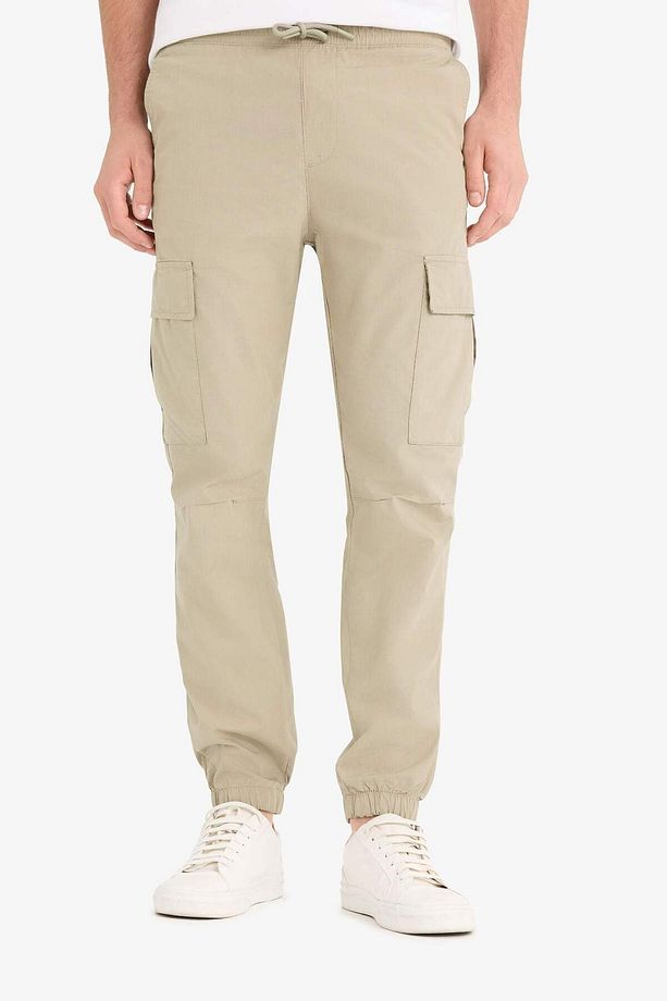%100 Pamuk Regular Kargo Cepli Yazlık Jogger Paraşüt Pantolon E2181AX25SM - 1