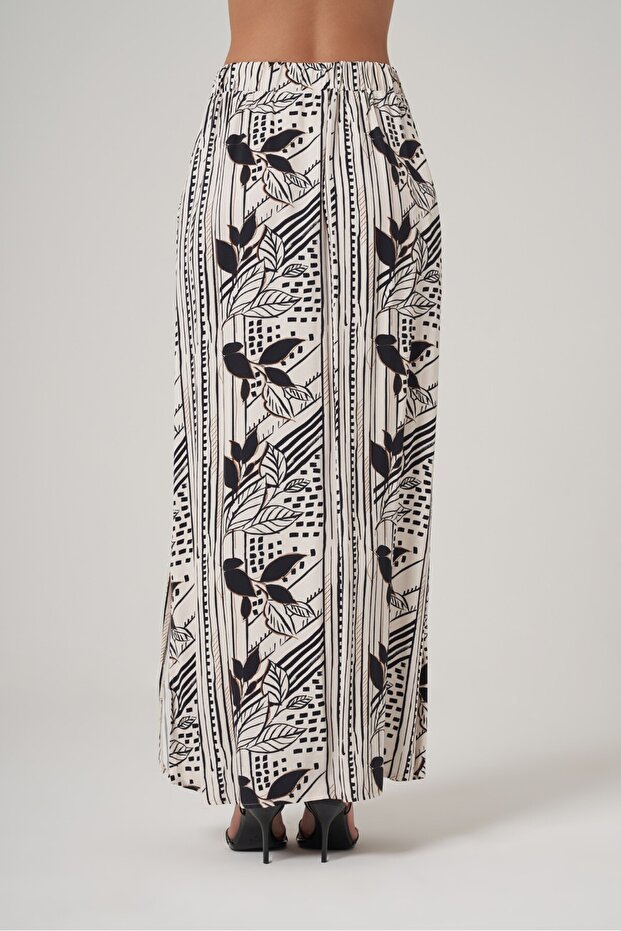 Desenli Maxi Etek - 5