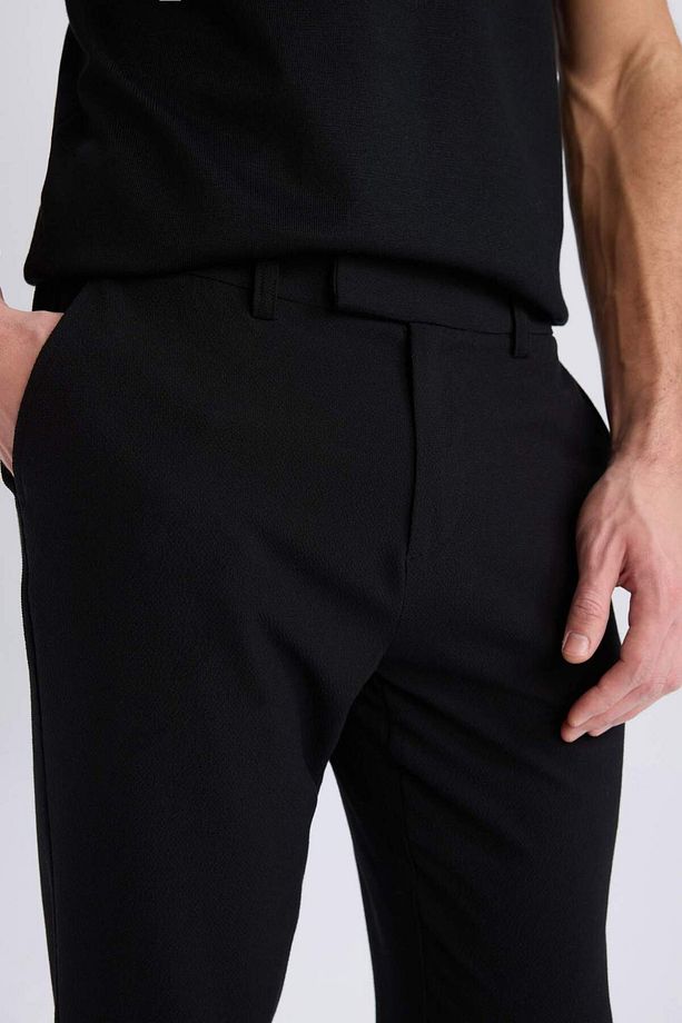 Jogger Fermuarlı Paça Yazlık Kumaş Pantolon E4779AX25SM - 5