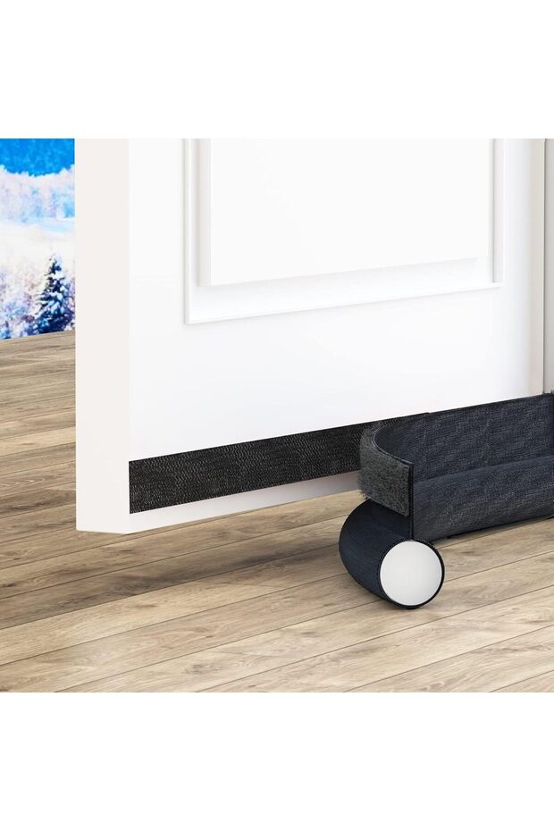 Door Draft Stopper, Adjustable 36 inch Door Sweep Noise Blocker