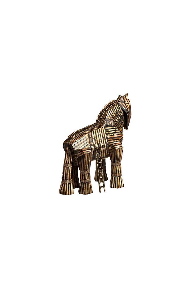 3D Yapboz Truva Atı Troy Gerçekçi Kartondan Model - 4
