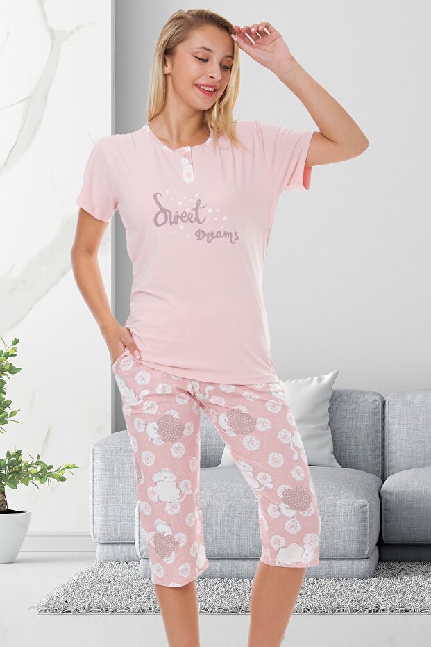 Cotton Bermuda Women's Pajama Set