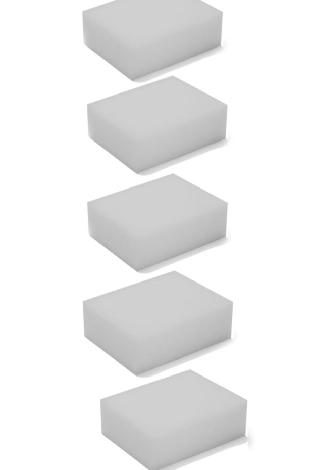 إسفنجة سحرية 5 قطع - رمادي - 1