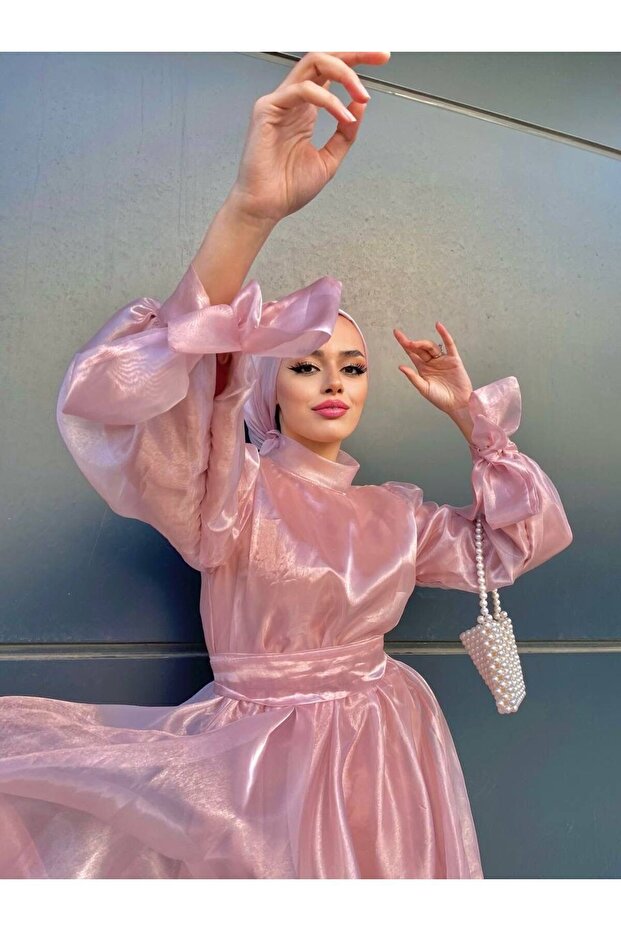 Tesettür Abiye Elbise - 5