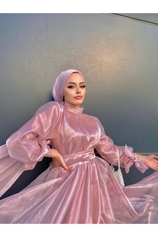 Tesettür Abiye Elbise - 6