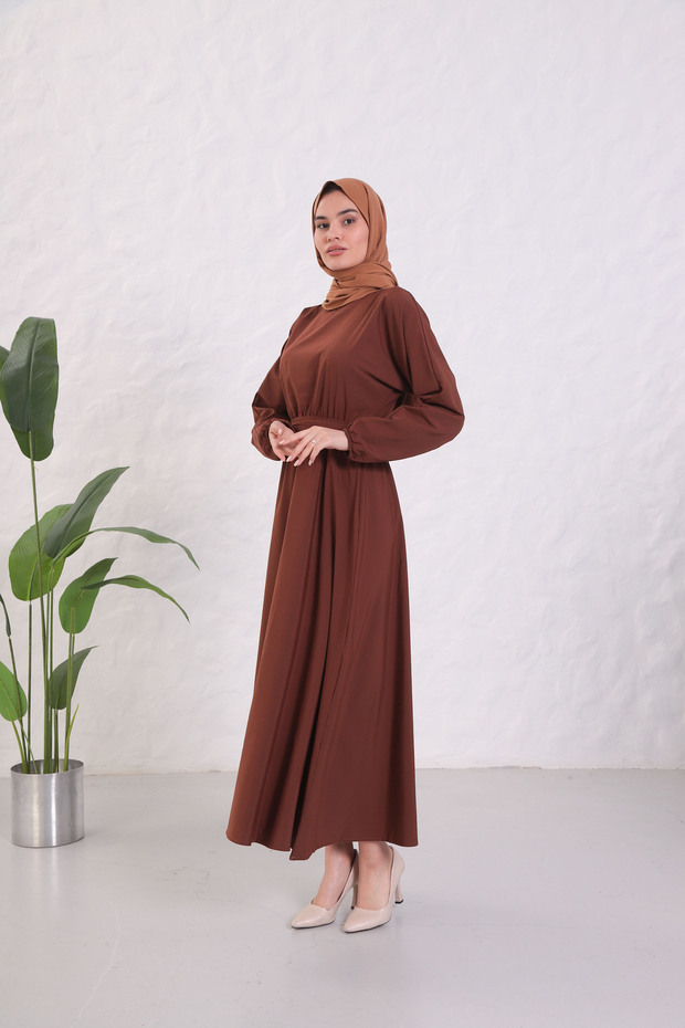 Mevsimlik Tesettür Elbise - 7