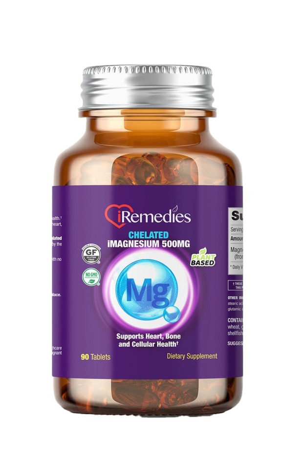 iMagnesium 500 Mg Chelated – 90 Tablets – Gluten Free