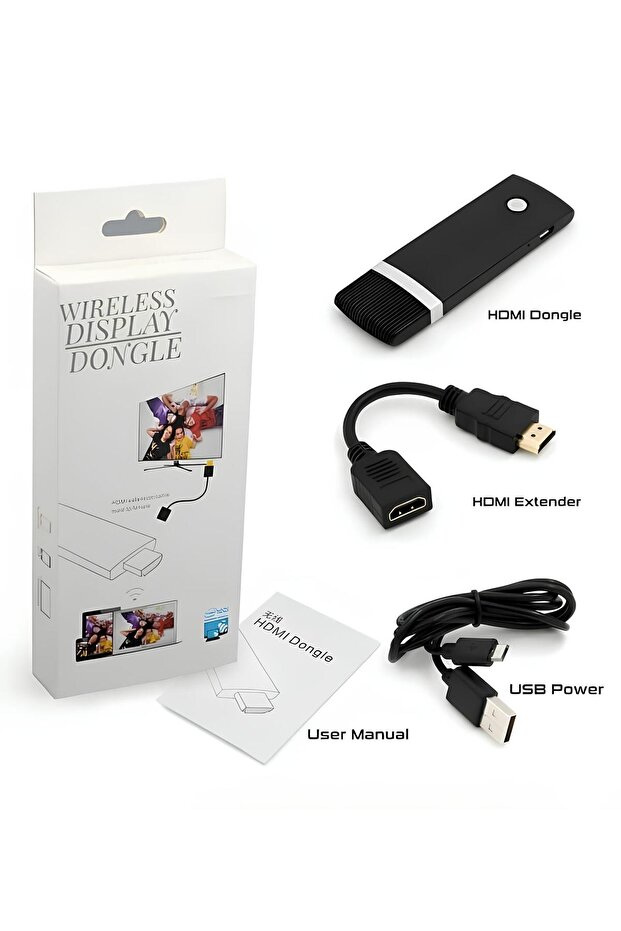 جهاز استقبال دونجل للعرض اللاسلكي باللون الأسود - 1