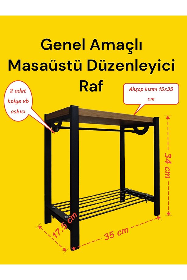 Çok Amaçlı Tezgah Üstü Organizer Yüksek Raflı Banyo Mutfak Ve Çalışması Düzenleyicisi - 1