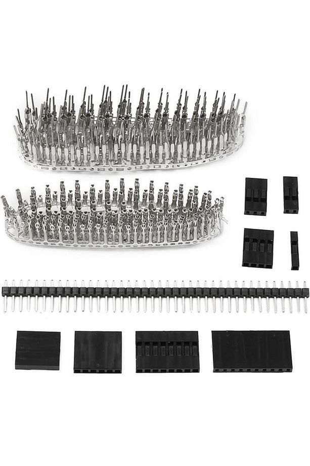 670 Adet Dupont Jst Konnektör ve 40 lı Pin Header Seti 2,54mm 1-10 Pin 9 Çeşit Şeffaf Çantada - 3