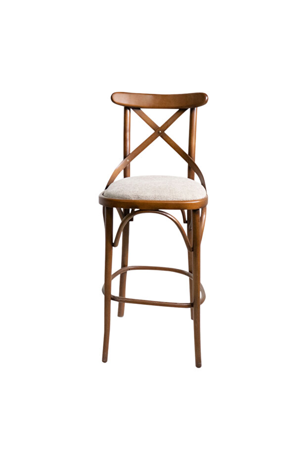 Hasağaç Sim Ahşap Bar Sandalyesi - 4