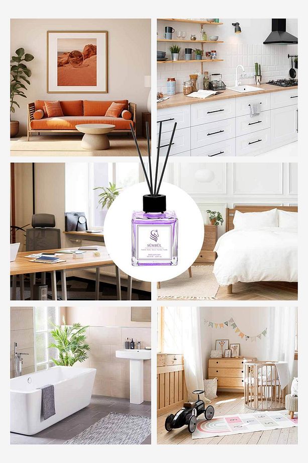 Özel Gün Hediye Kutulu Sümbül Çubuklu Oda Kokusu Hyacinth Reed Diffuser 100ml - 6